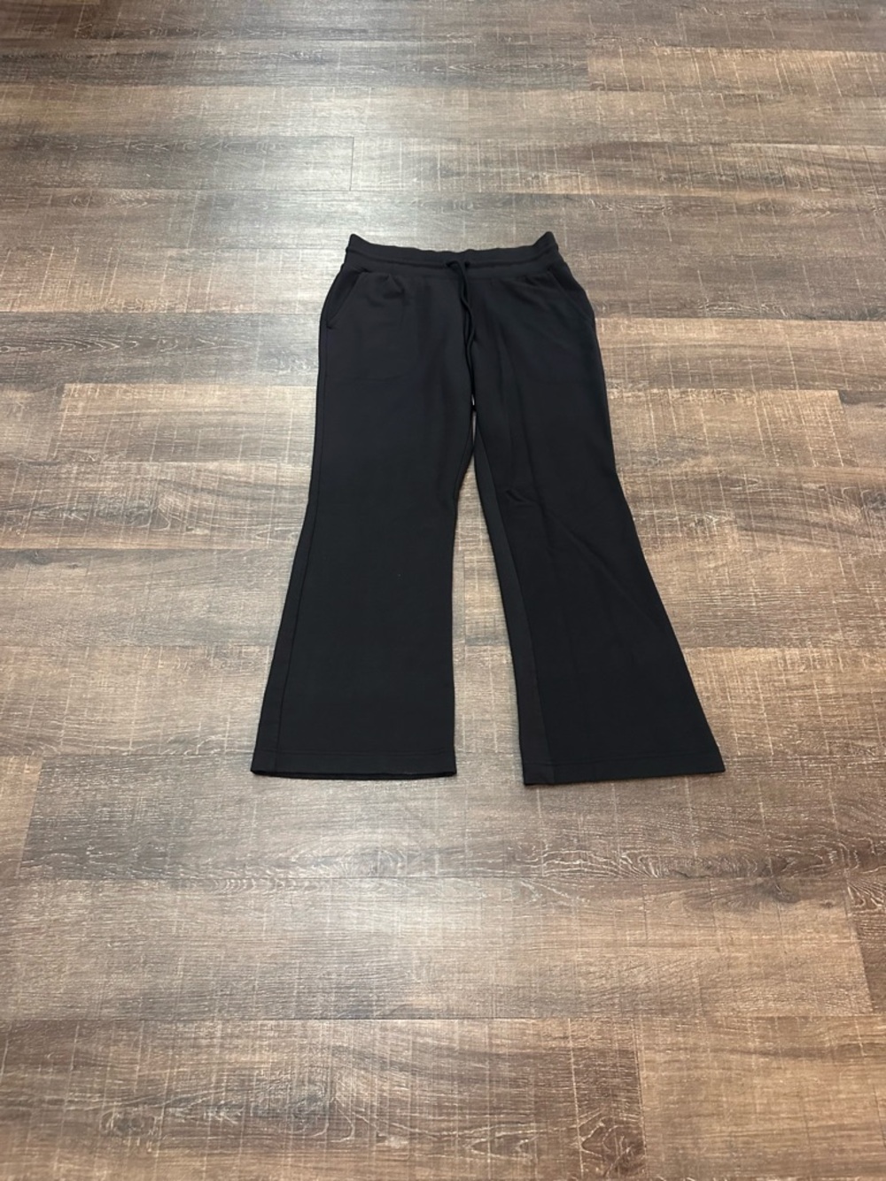 Athleta Balance Flare Pant Black Wide-Leg Drawstring Lounge Pants Size Small